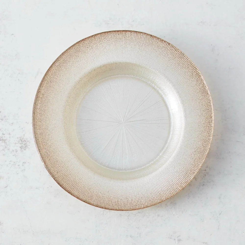 Brand NEW Z Gallerie Halo Charger Plates (4)